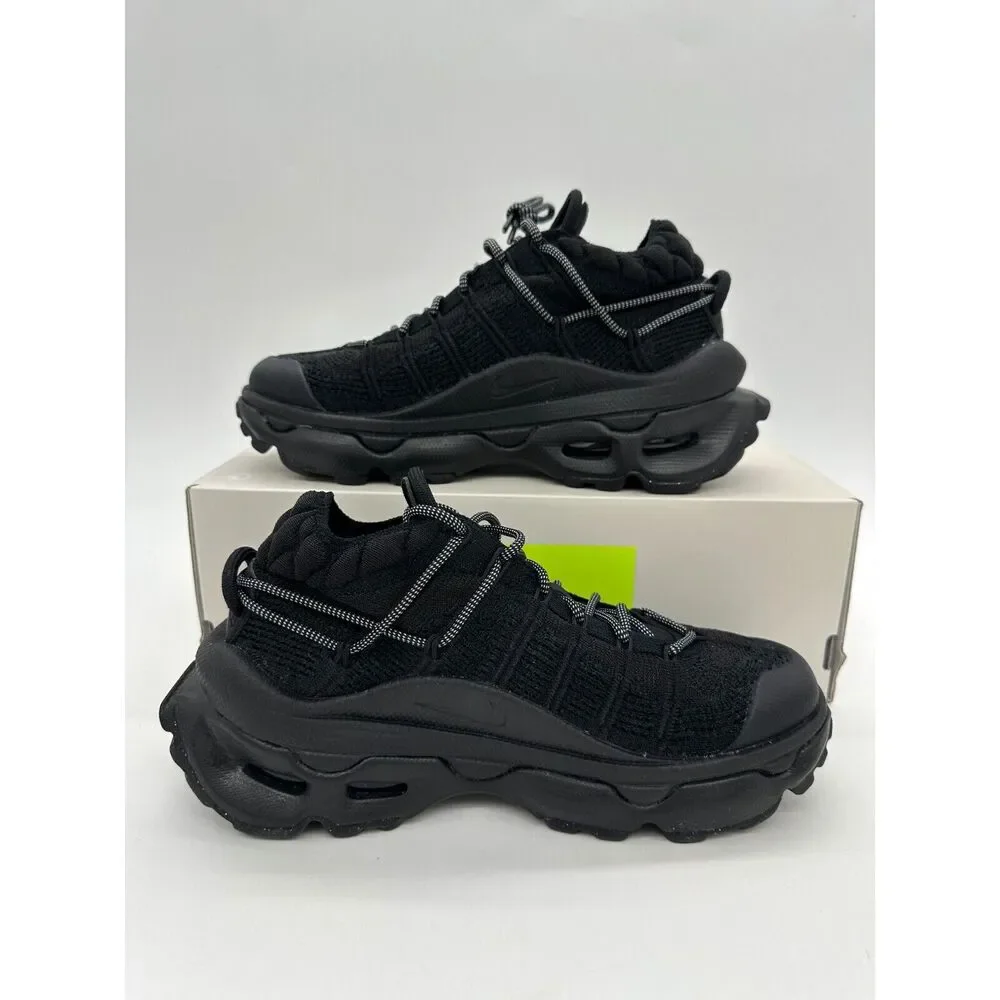 Nike Air Max Flyknit Venture Womens Size 6 Triple Black Athletic Shoe FD2110 005 - Picture 2 of 6